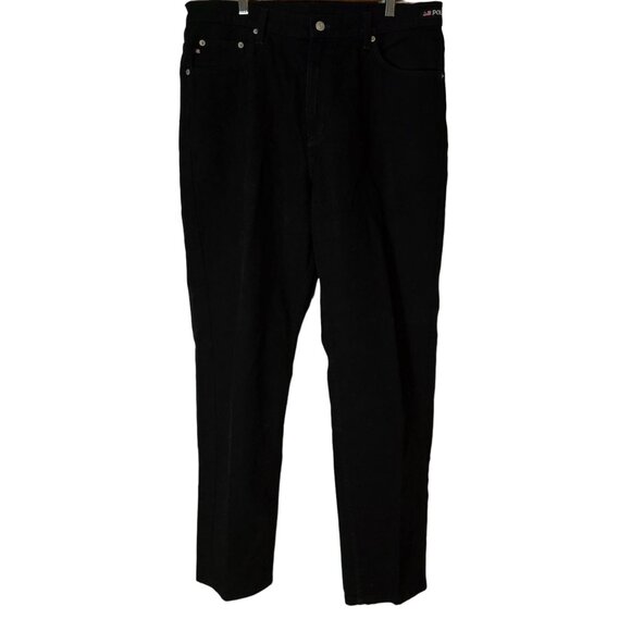 Polo Ralph Lauren Jeans Company Denim Jeans Size 34X31 Black Straight Leg - Picture 3 of 8